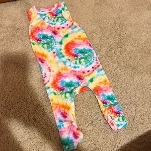 Posh peanut sleeveless romper tie dye 6-9 months
